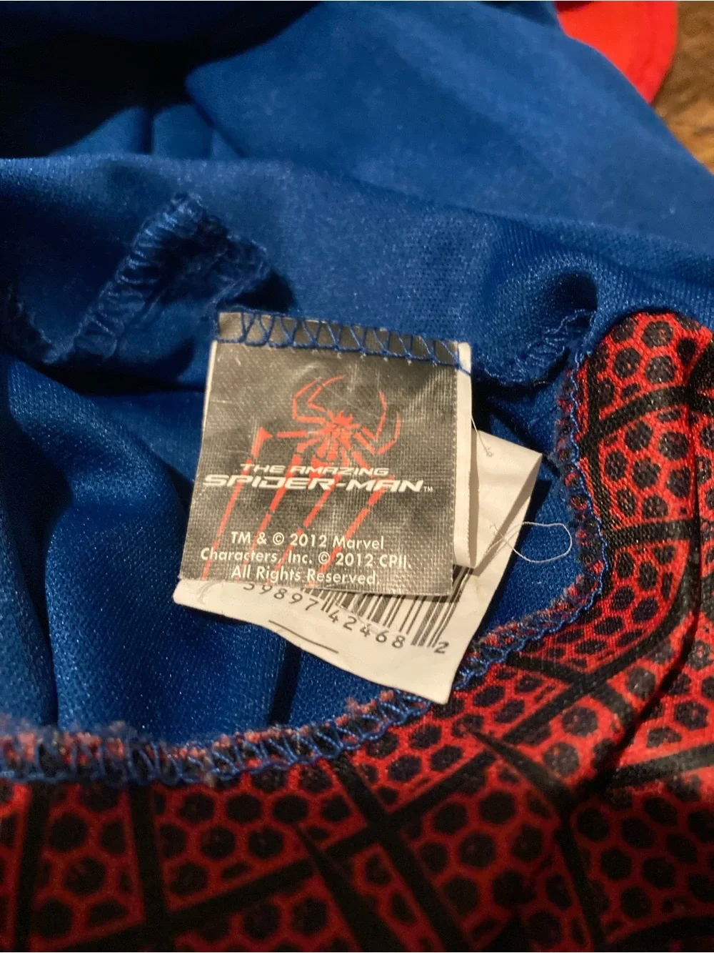 Vintage 2012 Spiderman kids Halloween costume